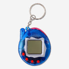 Digital Pet Keyring - Blue