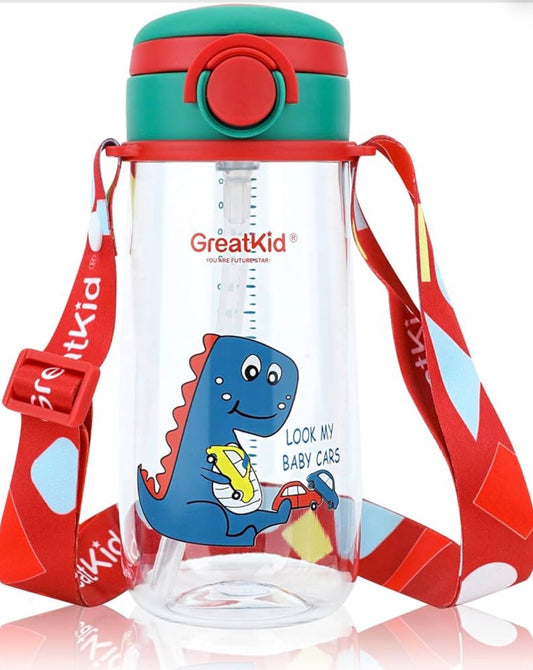 Cross Body Drink Bottle - Dinosaur
